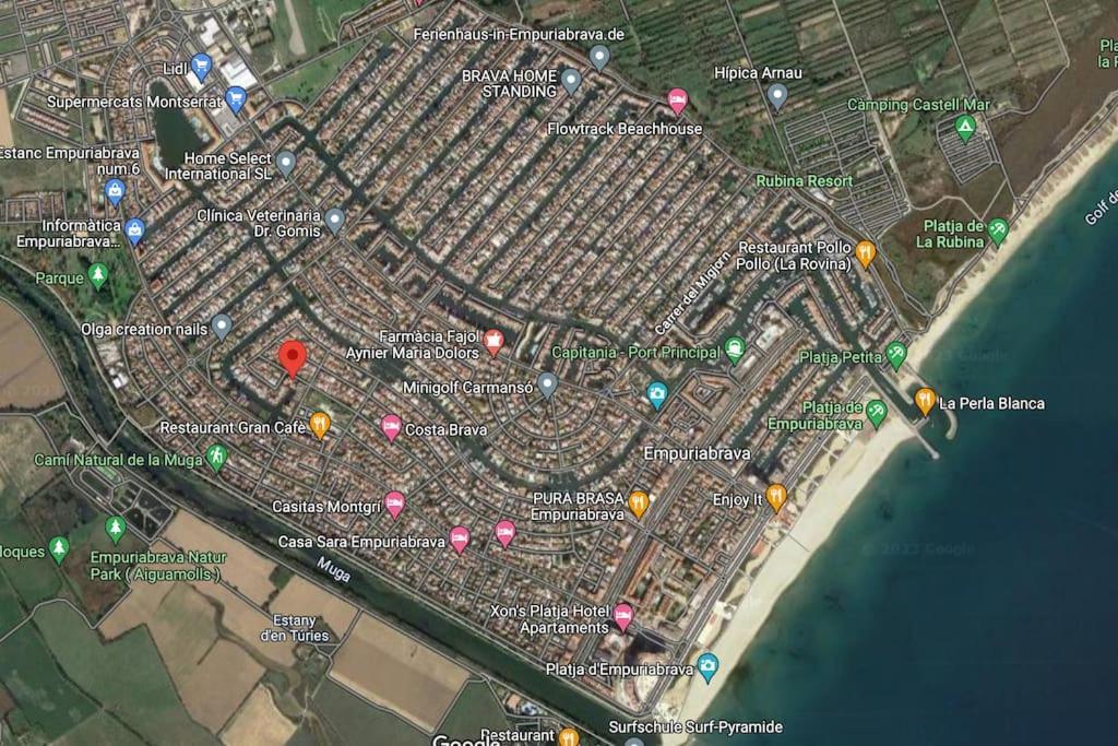 Lindo Apartamento Con Vistas Al Puerto Mistral Ampuriabrava Exterior foto